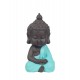 happyDko Figurine Mini Bouddha Zen, Mod. Bleu, Collection Color Line, H 12 cm