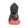 happyDko Figurine Mini Bouddha Zen, Mod Rouge, Collection Color Line, H 15 cm