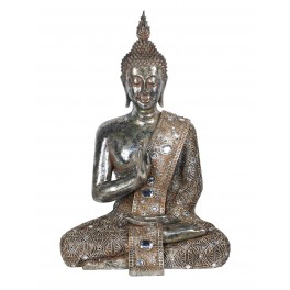 G&S Statuette Bouddha Assis : Collection Myanmar, Hauteur 56 cm