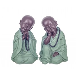 Figurine 3 Bouddhas de la Sagesse, Coll Baby Zen, L 13 cm