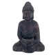G&S Statue Bouddha XL Fibre et Argile : Modèle Aumône, H 46 cm