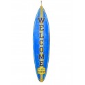 Déco murale vintage bois : Planche de surf Welcome to our beach, H 48 cm