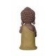 G&S Bouddha Jaune Debout, Collection Méditation, H 18 cm