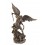 Statuette résine XXL : L'archange Saint Michel et Le Diable, H 78 cm