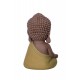 G&S Mini Bouddha Jaune en Réflexion. Coll Méditation, H 13 cm