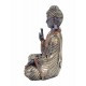 Statuette Bouddha XL : Modèle White & Gold, H 51 cm