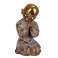 G&S Figurine Moine Bouddha Résine, Modèle Kanchana Doré 2. H 20 cm
