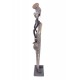 Statuette Africaine en Tenue Traditionnelle, Collection Dalaba, H 32,5 cm