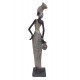 Statuette Africaine en pagne kita & Cruche 2, Collection Ethnik, H 42 cm