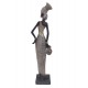 Statuette Grande Africaine Debout et Jarre, Collection Kentan, H 40 cm