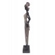 Statuette Africaine en pagne kita & Cruche 2, Collection Ethnik, H 42 cm