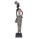 Statuette Africaine en Tenue Traditionnelle, Collection Dalaba, H 32,5 cm