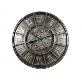 Horloge Murale indus, Cadran Mordoré et Chiffres en métal, Diam 80 cm