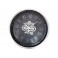 Horloge Industrielle murale, Cadran et Engrenages Gris, H 60 cm