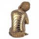 SIGNES GRIMALT Déco Zen et Méditation : Grand Bouddha doré, Tête sur Genou, Hauteur 33 cm