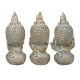 Verre Cadeaux Figure Résine Bouddha NO VE OYE NO Habla x3 14 cm