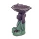 SGRIMALT Déco Zen & Ethnique Baby Zen : Baby Bouddha & Coupelle Feuille, Vert, H 20 cm