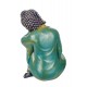 Déco Zen : Bouddha Tête sur Genou 1, Collection Blue Faith, H 20 cm
