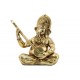 SGRIMALT Figurine Bouddha, Ganesh Musicien Jouant de la cithare, Doré, Hauteur 29 cm
