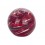 Presse Papier Sulfure en Verre, Planète Rouge inconnue, Diamètre 10 cm