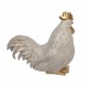 Set Poule et Coq en résine, Design ludique et coloré, H 15 cm (Coq)