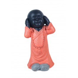 Figurine Bouddha de la sagesse ROUGE, Baby Zen, H 24 cm
