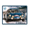 Plaque Métal bombée : Renault Alpine A 110, 40 x 30 cm