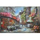 Tableau Métal 3D : Paris Montmartre en été, L 120 cm