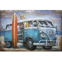 Tableau sur Bois & Métal 3D : Combi & Surf Attitude, L 120 cm