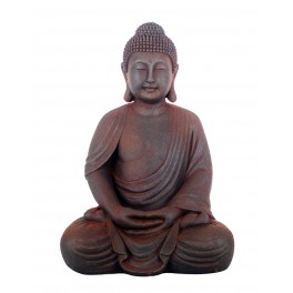 Sculpture Résine : Le Bouddha en méditation, H 68 cm