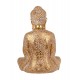Statuette Bouddha XL : Modèle White & Gold, H 51 cm