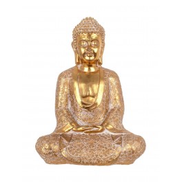 Sculpture Résine : Le Bouddha en méditation, H 68 cm