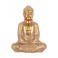 Statuette Bouddha XL : Modèle White & Gold, H 51 cm