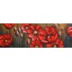 Tableau sur Bois & Métal 3D : Les coquelicots rouges, L 120 cm