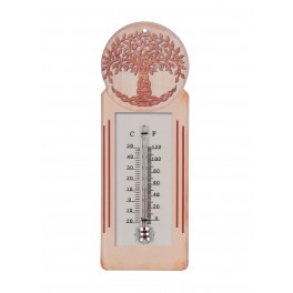 Thermomètre vintage métal XL, Modèle Station Essence 1, H 48 cm