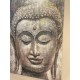 SIGNES GRIMALT Tableau 100% peinture : Visage Bouddha, Siddharta Gautama, Hauteur 120 cm