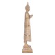 SIGNES GRIMALT Statue Bouddha Thai sur Socle, Beige et doré avec Inserts, Collection Sukhothai, Hauteur 44 cm