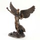 Statuette résine : L'archange Saint Michel, H 35 cm