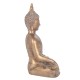 SIGNES GRIMALT Statue Bouddha Thai sur Socle, Beige et doré avec Inserts, Collection Sukhothai, Hauteur 28 cm