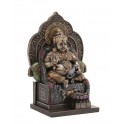 Kubera, Dieu des richesse et protecteur du monde dans l'hindouisme, H 19 cm