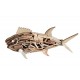 Déco Bord de mer XL : Grand Poisson en bois flotté et bois MDF, L 54 cm