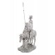 Figurine décorative Don Quichotte et Sancho Panza, Sculpture Résine, H 35 cm