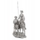 Figurine décorative Don Quichotte et Sancho Panza, Sculpture Résine, H 35 cm