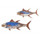 Déco murale en Bois : Poisson Thon, L 30 cm