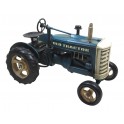 Tracteur miniature en métal rouge, L 27 cm