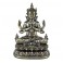 SIGNES GRIMALT Statuette Bouddha en Résine – Statue Zen Doré Patiné 20 cm – Décoration Spirituelle Lotus
