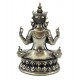 SIGNES GRIMALT Statuette Bouddha en Résine – Statue Zen Doré Patiné 20 cm – Décoration Spirituelle Lotus