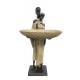 Statuette Africaine en Tenue Traditionnelle, Collection Dalaba, H 32,5 cm