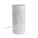 SIGNES GRIMALT Lampe d'ambiance et Veilleuse, modèle Arbre de vie, Porcelaine blanche ajourée, Hauteur 28 cm
