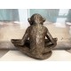 Figurine Singe et Corbeille vide-poche, Antic Line, Longueur 31 cm